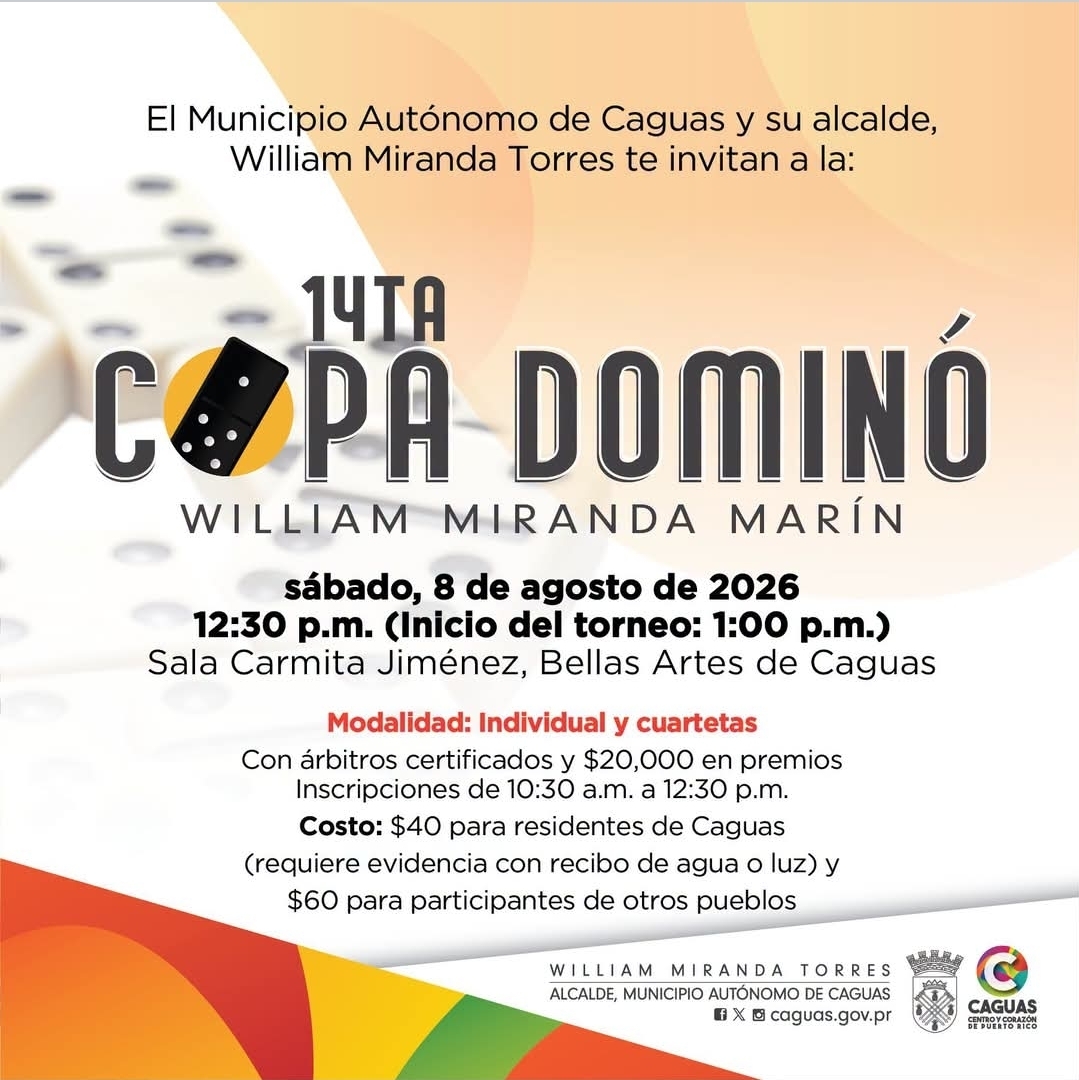 14ta Copa Alcalde Dominó William Miranda Marín
